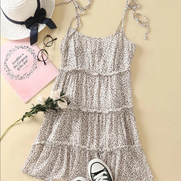 SHEIN Dresses & Skirts - • Leopard Print Frill Dress •